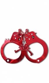 Fetish fantasy series anodized cuffs - red