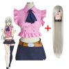 Anime Adult Girl Cosplay Costume The Seven Deadly Sins Elizabeth Liones Cosplay Costume Belt Bow Tie