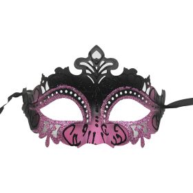 Halloween Party Half Face Mask Masquerade Party Mask Costume Prop (Color: Pink)