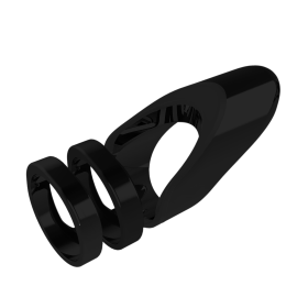 Clio- The Radiant Wearable Vibrating Ring;  Sexual Jewelry (Color: dark gray, size: 8)